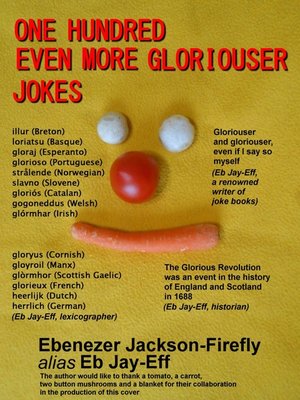 cover image of One Hundred Even More Gloriouser Jokes